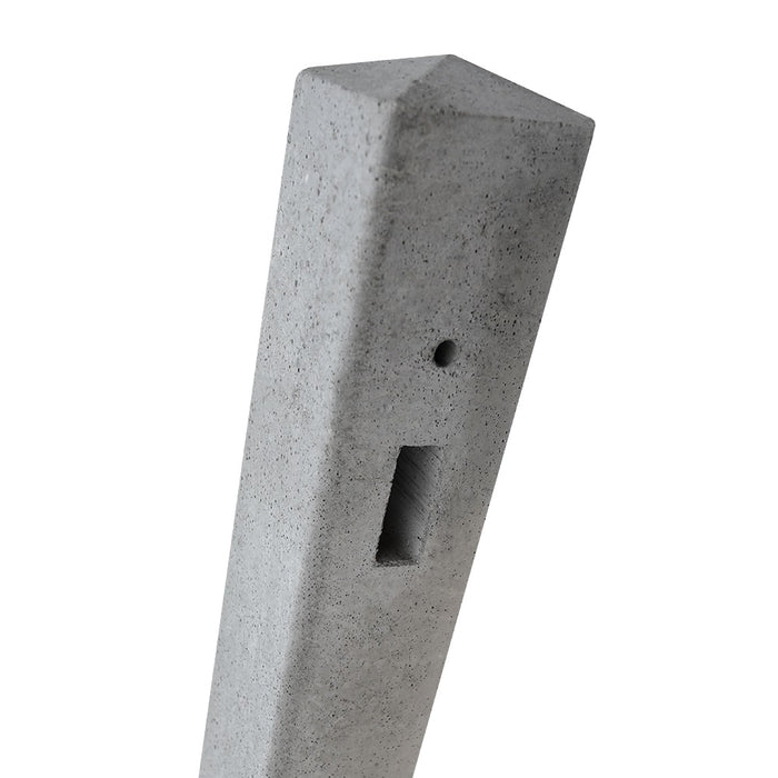 Concrete Morticed Fence Corner Post (Pyramid Top)