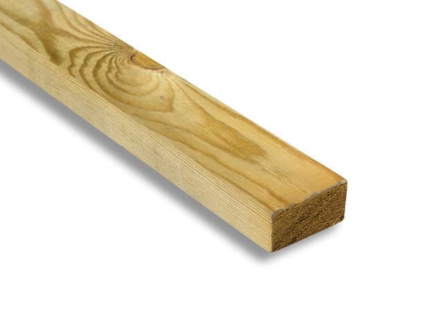 25mm x 50mm Treated Tilebatten (1" x 2")