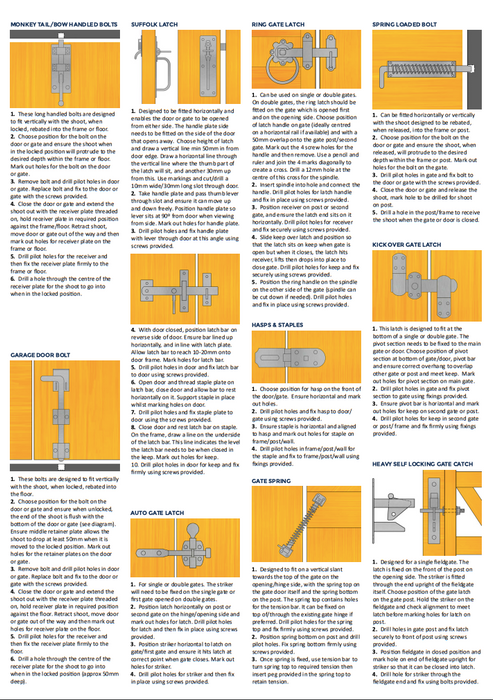 Cranked Hook & Band Galvanised Pair