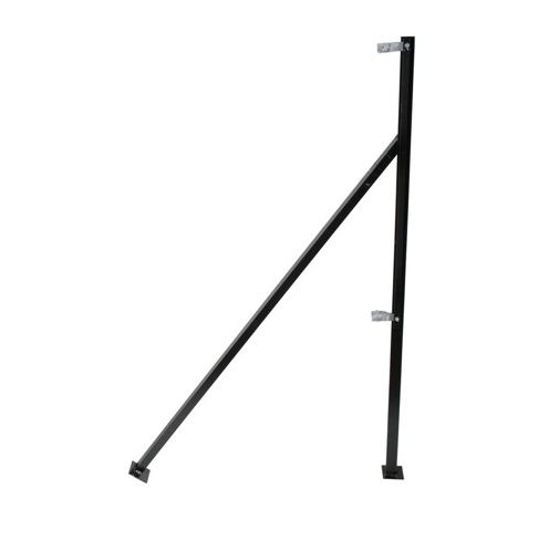 End Straining Fence Post Black 40mm x 40mm x 5mm